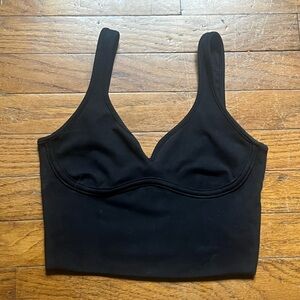 Joah brown contour tank in sueded onyx